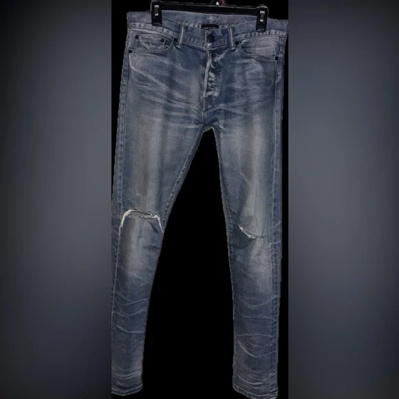 NWOT rare John Elliott 30x33.5” Japanese made selvedge denim jeans in cast 2 fit - Picture 10 of 16